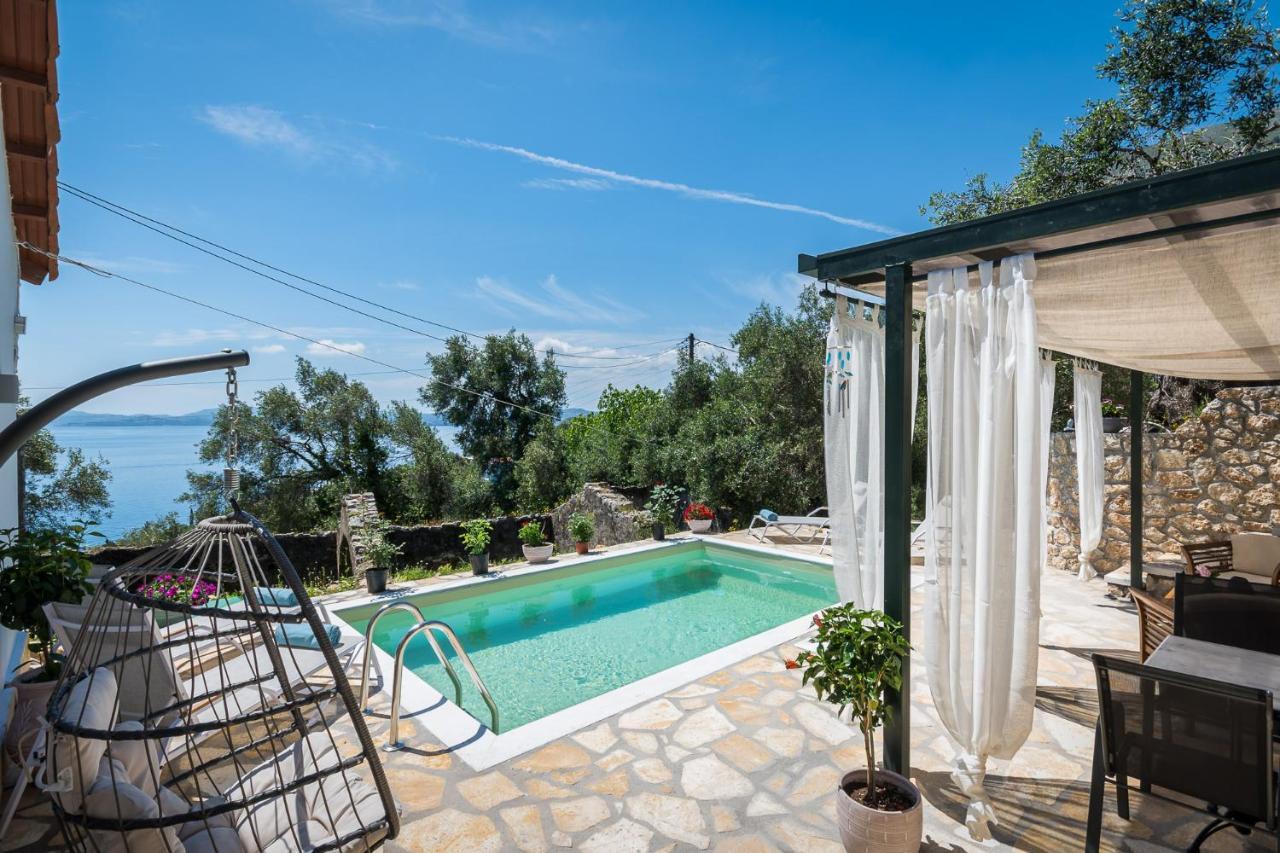 Alkinoi Seaview Villa With Private Pool By Konnect, Nisaki Nisaki  외부 사진