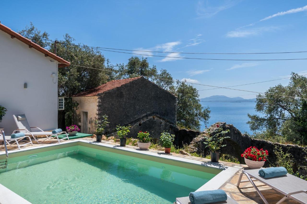 Alkinoi Seaview Villa With Private Pool By Konnect, Nisaki Nisaki  외부 사진